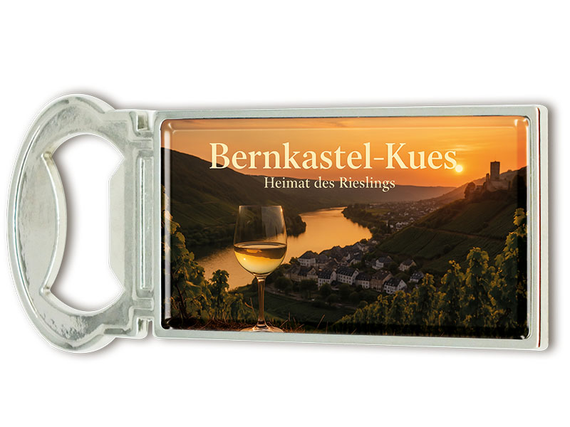Souvenir Kapselheber Magnet Bernkastel-Kues aus Metall 3x9cm