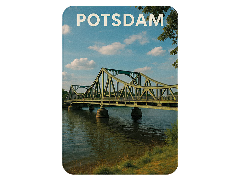 Souvenir Foto Kunststoff Magnet Potsdam 8x5cm