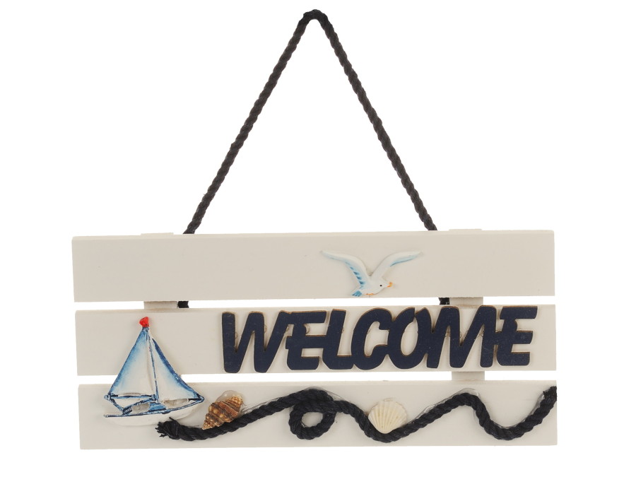 17683 Holzschild Welcome