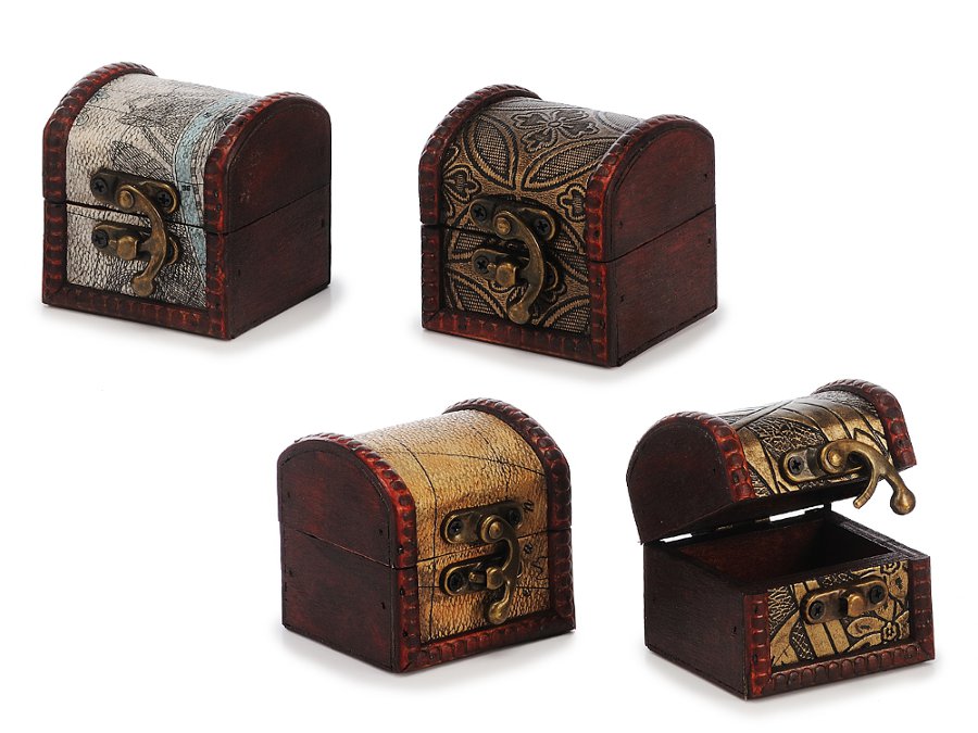 17105-0 Holz Schatzkiste