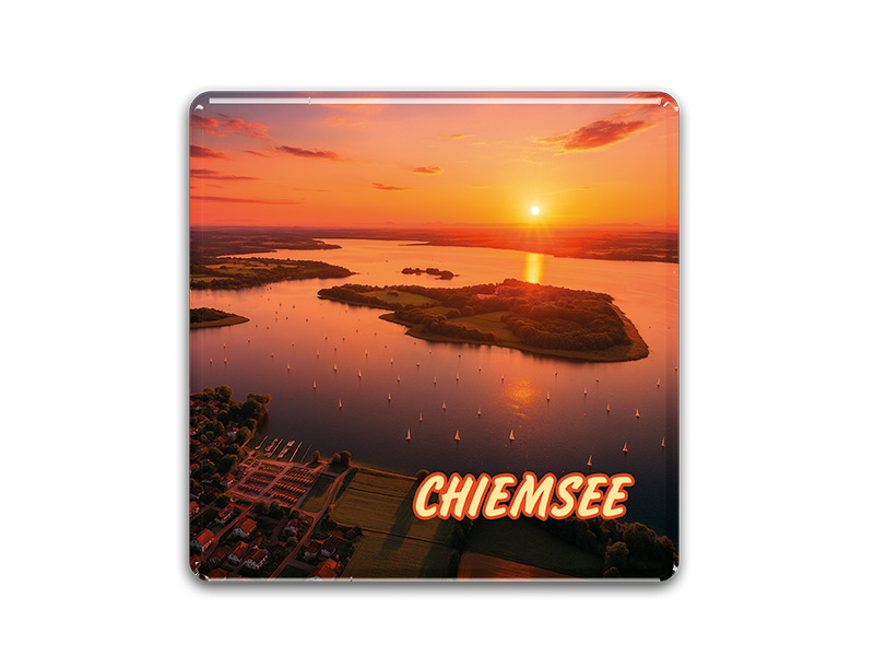 Souvenir Foto Magnet Chiemsee 3,5x3,5cm