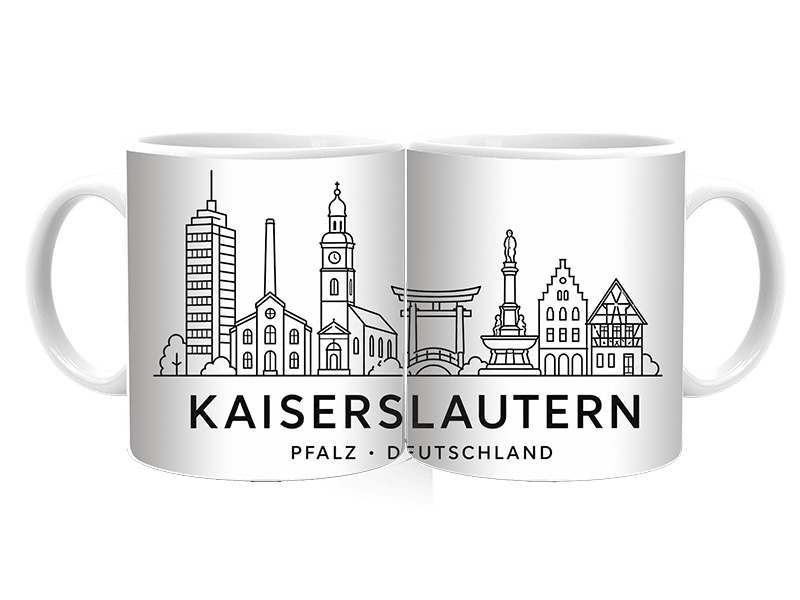 Souvenir Foto Tasse Kaiserslautern aus Keramik Ø8x9,5cm