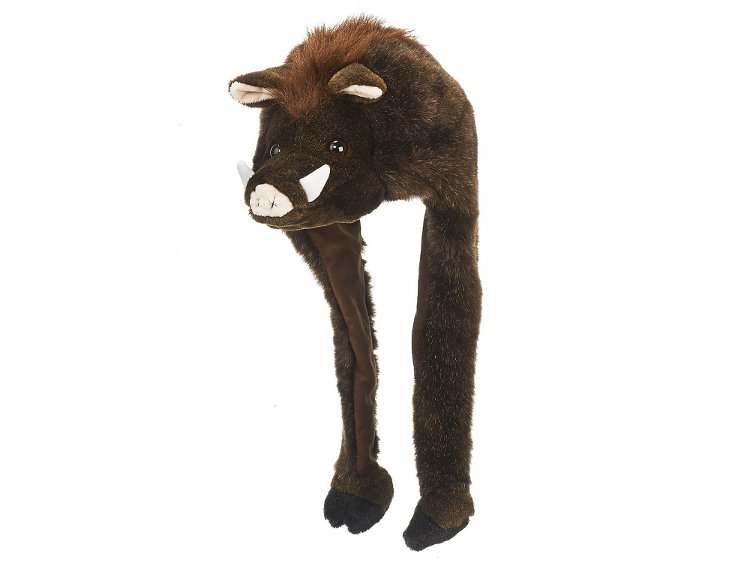 32263 Plüsch Mütze Wildschwein