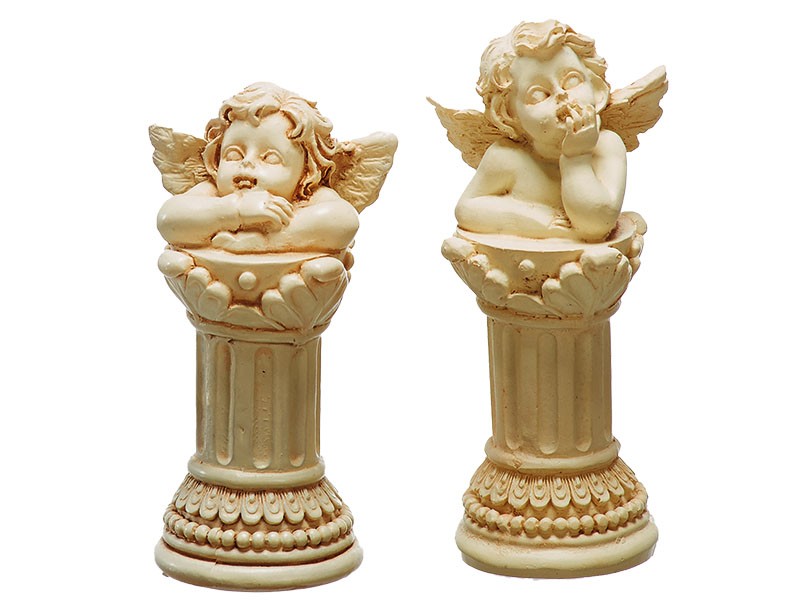 13457 Poly Engel auf Säule