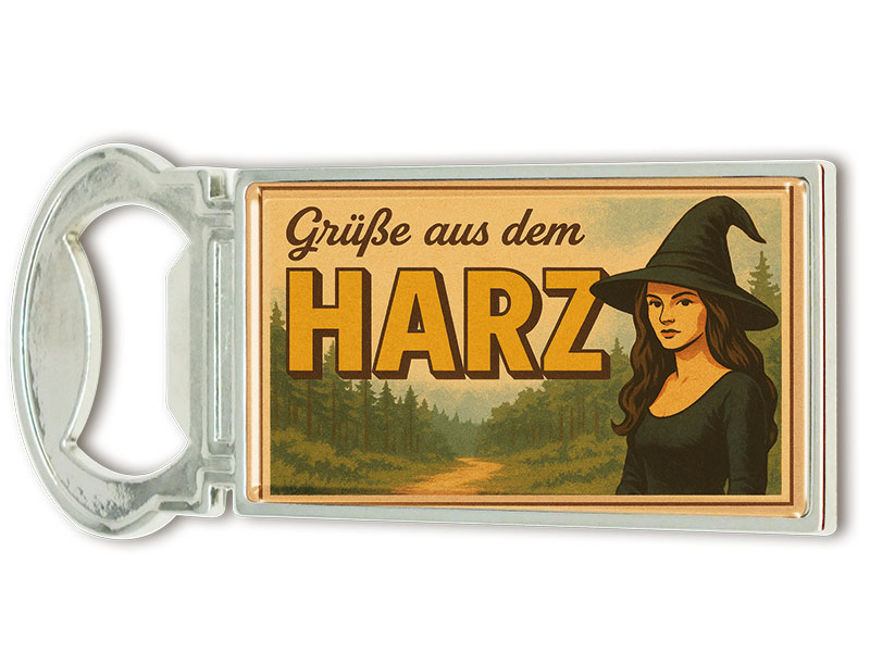 Souvenir Magnet Kapselheber aus Metall Harz 3x9cm Souvenir Magnet Kapselheber aus Metall Harz 3x9cm