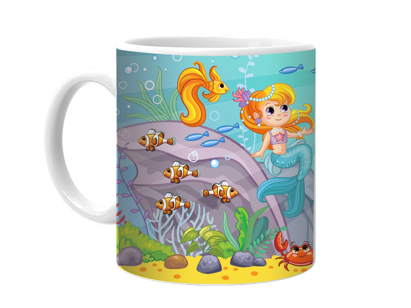 19008-0 Keramik Foto Tasse Meerjungfrau