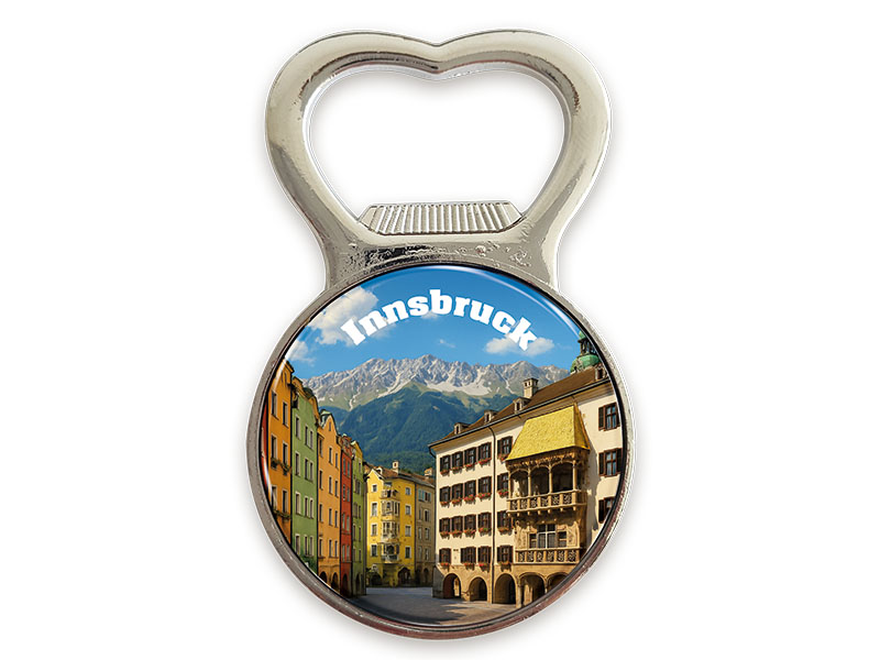 ouvenir Magnet Kapselheber Innsbruck aus Metall 4x6cm