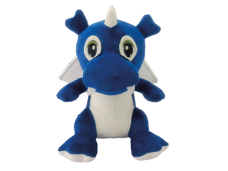 Plush dragon blue 25x29x29cm