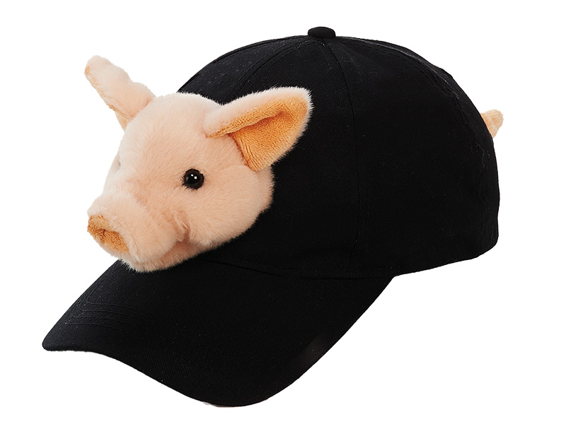 32378 Baseball Cap schwarz Schwein