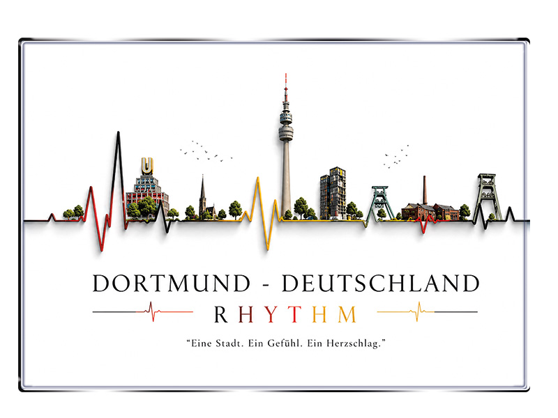 Souvenir Foto Magnet Dortmund 8x5,5cm