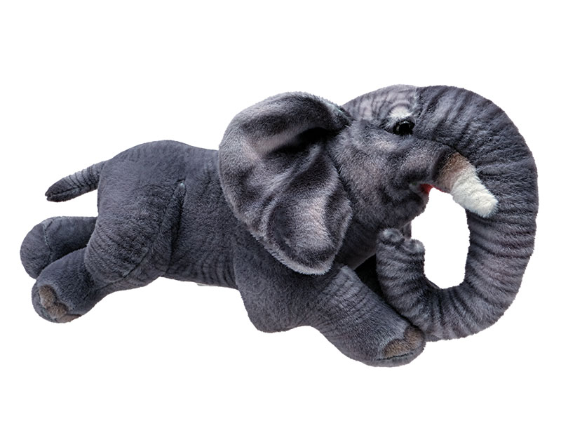 Elefant aus Plüsch 31x12x15cm    Elefant aus Plüsch 31x12x15cm