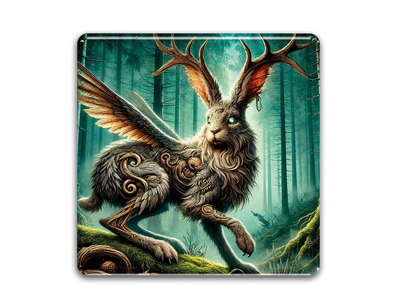 Souvenir Foto Magnet quadratisch BayerischerWald 6,5x6,5cm