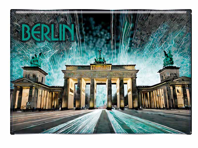 Souvenir Foto Magnet rechteckig Berlin 8x5,5cm Souvenir Foto Magnet rechteckig Berlin 8x5,5cm