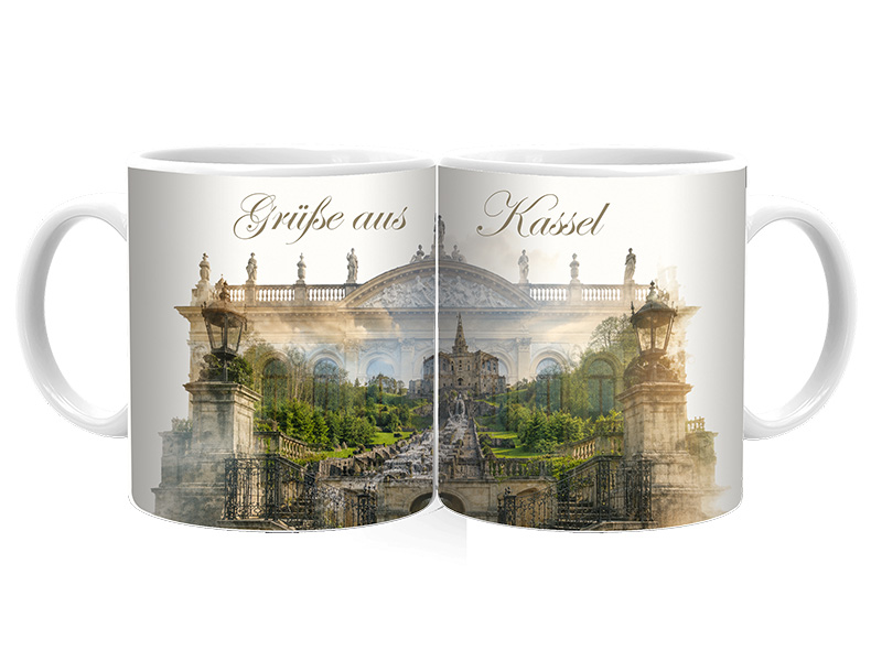Souvenir Foto Tasse Kassel aus Keramik Ø8x9,5cm