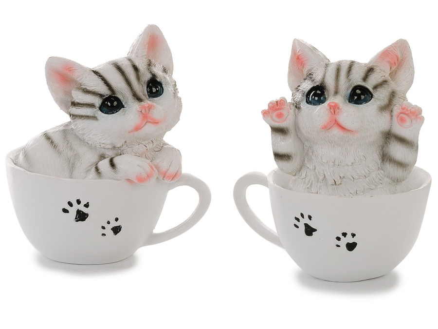 17667 Poly Katze in Tasse