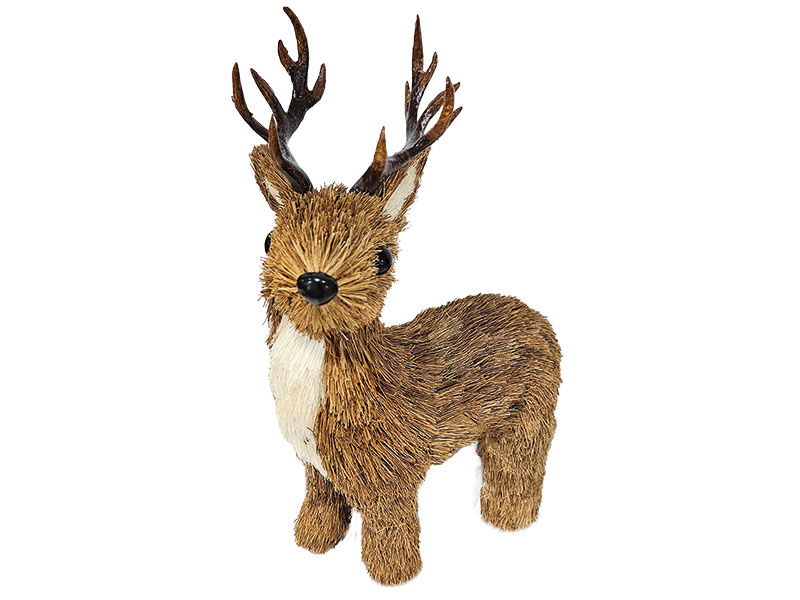 Hirsch in Strohoptik 25x10x24cm    Hirsch in Strohoptik 25x10x24cm