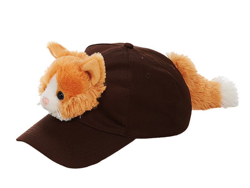 32399 Baseball Cap braun Katze