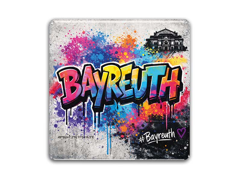 Souvenir Foto Magnet Bayreuth 3,5x3,5cm