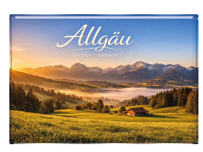 Souvenir Foto Magnet Allgäu 9,5x6,5cm