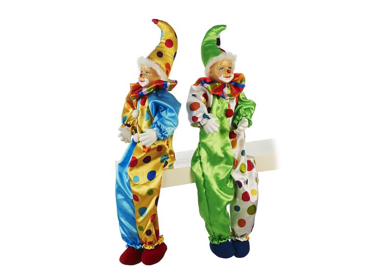 21874-1 Poly Clown Kantenhocker bunt