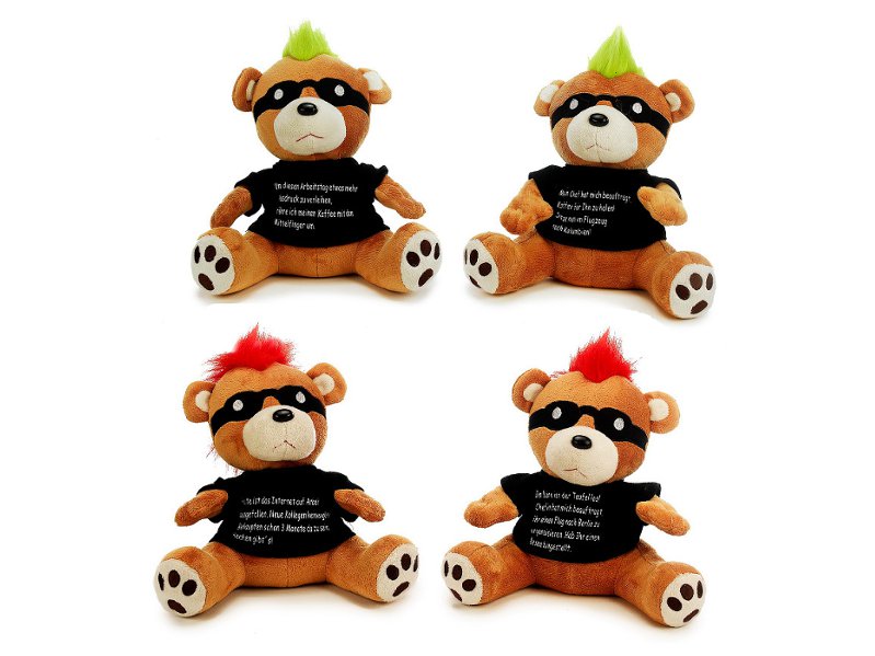 32667-0 Plüsch Bär Sprüche Büro