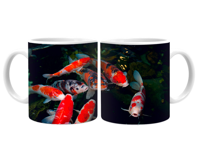 19045 Keramik  Foto Tasse Koi