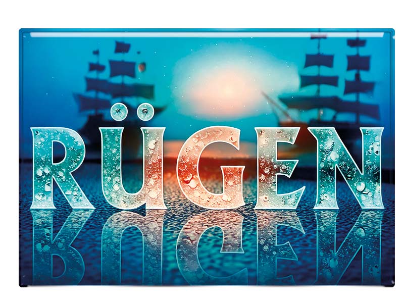 Souvenir Foto Magnet Rügen 9,5x6,5cm Souvenir Foto Magnet Rügen 9,5x6,5cm