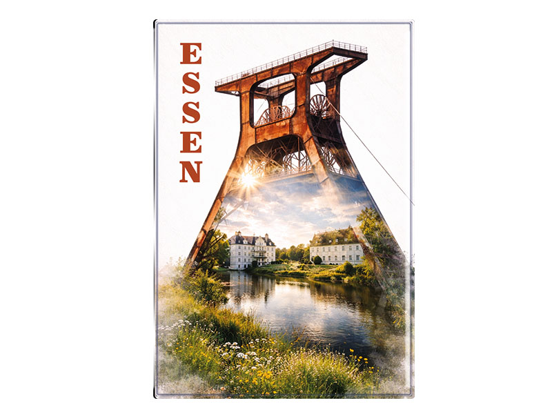 Souvenir Foto Magnet Essen 9,5x6,5cm