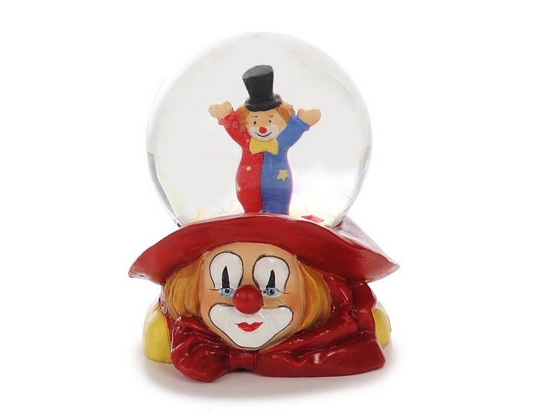 17370 Poly Glitzerkugel Clown