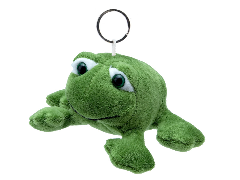 30915 Plüsch Frosch mit Schlüsselanhänger