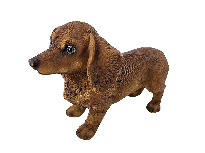 Dackel aus Poly, 14x5x9cm    Dackel aus Poly, 14x5x9cm