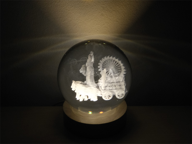 Tischlampe München aus Glas Ø6x7,5cm, mit LED