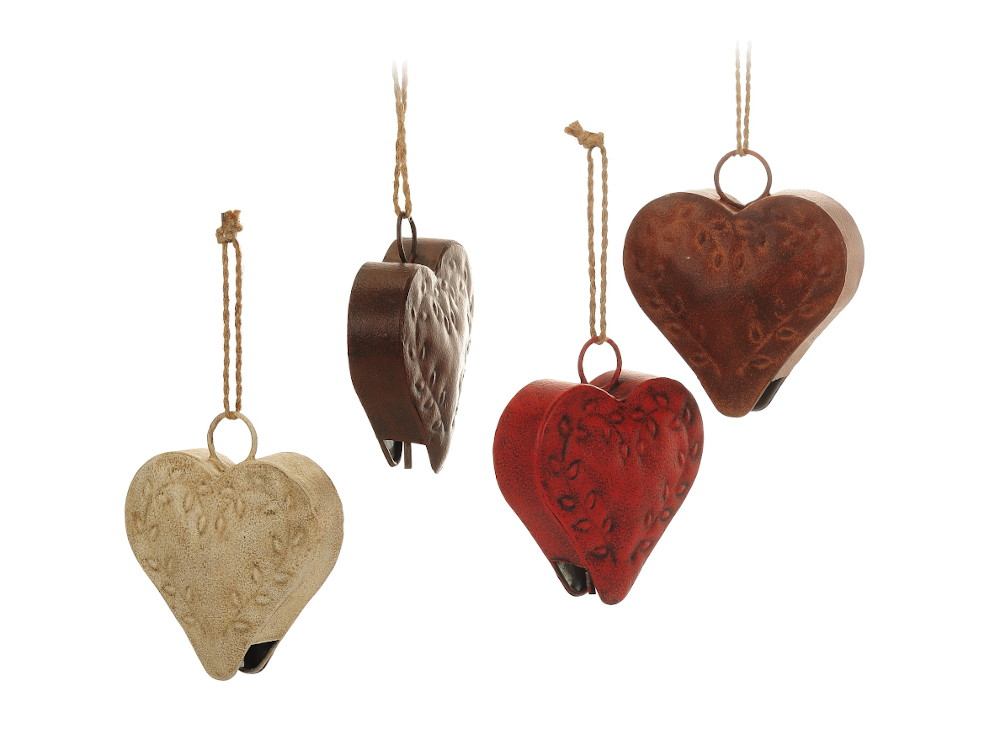 17715 Metall Glocke Herz