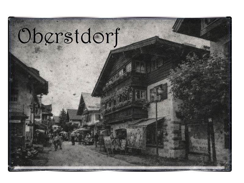 Souvenir Foto Magnet rechteckig Oberstdorf 5,5x8cm