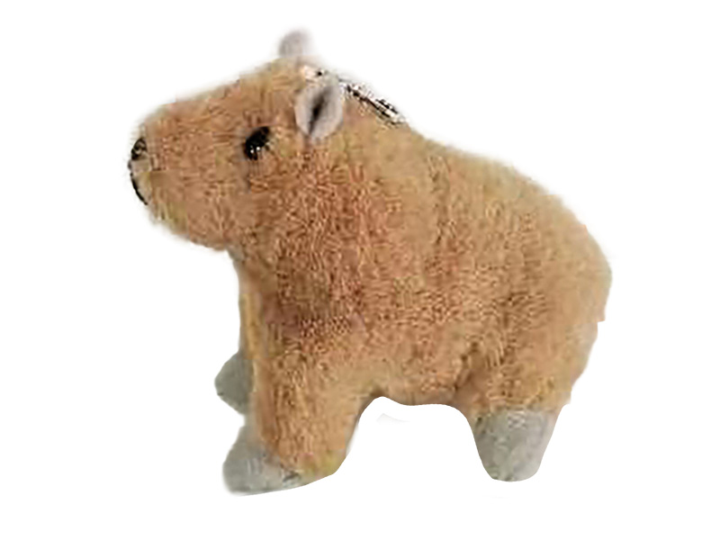 Schlüsselanhänger Capybara aus Plüsch 9x9x11cm
