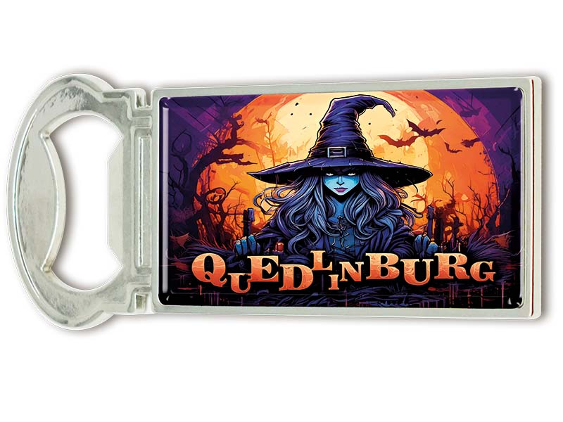 Souvenir Magnet Kapselheber aus Metall Quedlinburg 3x9cm Souvenir Magnet Kapselheber aus Metall Quedlinburg 3x9cm