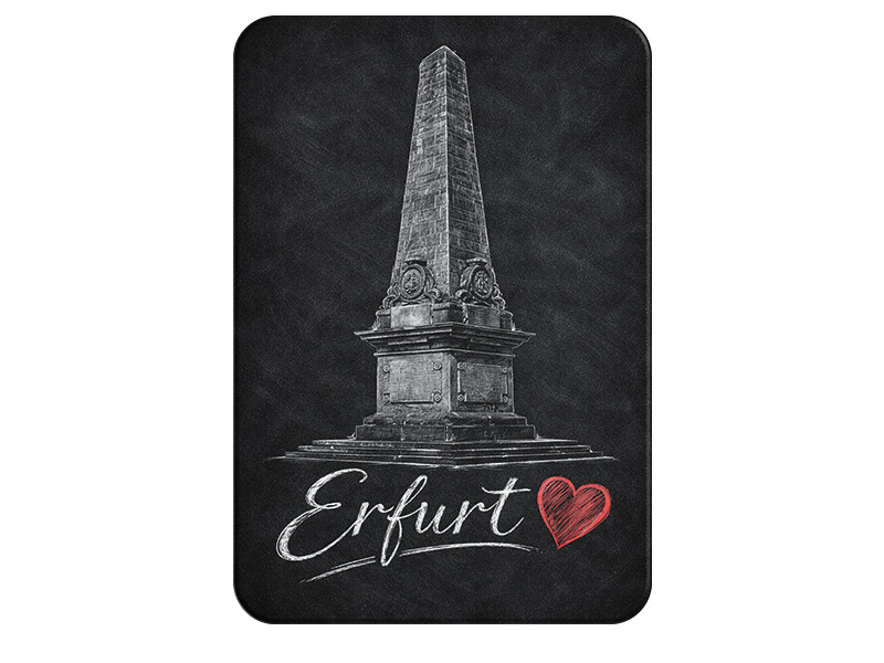 Souvenir Foto Magnet Erfurt aus Kunststoff 8x5cm
