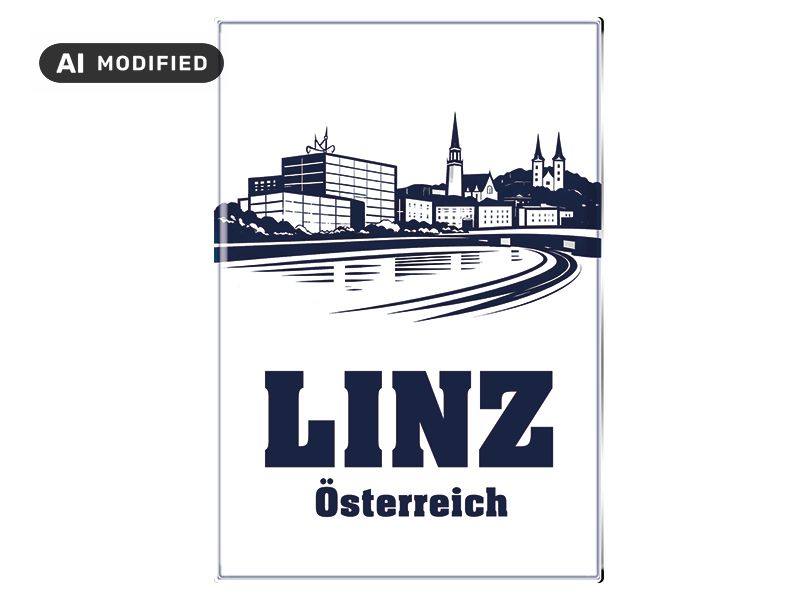 Souvenir Foto Magnet Linz 9,5x6,5cm