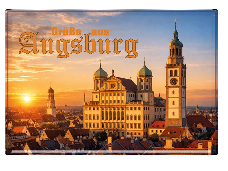 Souvenir Foto Magnet Augsburg 9,5x6,5cm